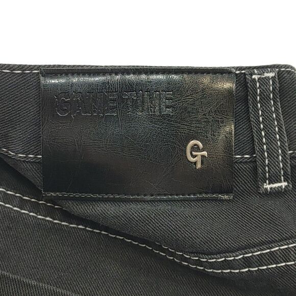 Vintage Y2K Game Time Black Denim Jeans Men's Size 32 - Picture 10 of 14